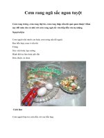 Cơm rang ngũ sắc ngon tuyệt pptx