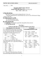 giáo an . tự chọn hóa 9