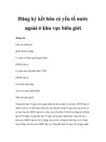 Đăng ký kết hôn có yếu tố nước ngoài ở khu vực biên giới doc