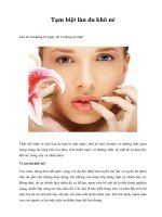 Tạm biệt làn da khô nẻ ppsx