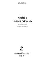 Đồ án công nghệ chế tạo máy gia công cơ khí (phần 2) part 1 potx