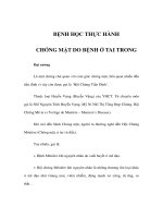 BỆNH HỌC THỰC HÀNH - CHÓNG MẶT DO BỆNH Ở TAI TRONG ppsx