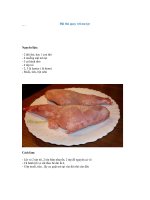 Đùi thỏ quay với mu tạt