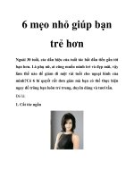 6 mẹo nhỏ giúp bạn trẻ hơn ppsx