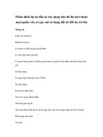 Thẩm định dự án đầu tư xây dựng khu đô thị mới thuộc mọi nguồn vốn có quy mô sử dụng đất từ 200 ha trở lên ppt