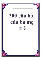 300 câu hỏi của bà mẹ trẻ pps