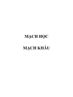 MẠCH HỌC - MẠCH KHÂU pot