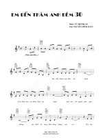Bài hát em đến thăm anh đêm 30 - Vũ Thành An (lời bài hát có nốt) ppsx