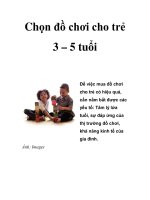 Chọn đồ chơi cho trẻ 3 – 5 tuổi pdf