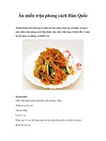 Ăn miến trộn phong cách Hàn Quốc ppsx