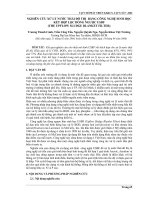 NGHIÊN CỨU XỬ LÝ NƯỚC THẢI ĐÔ THỊ BẰNG CÔNG NGHỆ SINH HỌC KẾT HỢP LỌC DÒNG NGƯỢC USBF docx