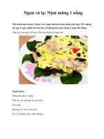 Ngon và lạ: Nộm măng 1 nắng pps