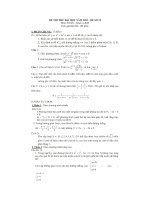 Đề thi thử đại học môn Toán - Đề số 12 pptx