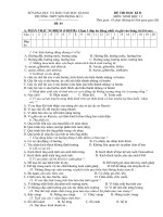 Đề thi học ki 2 lớp 11 năm học 2009 - 2010