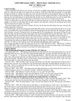 Giúp đỡ ...để GV trở thành GVG