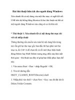 Hai thủ thuật hữu ích cho người dùng Windows pdf