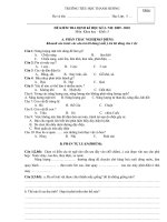 ĐỀ KIỂM TRA KH-ĐL-LS K5- HK2