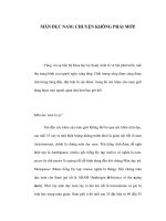 MÃN DỤC NAM: CHUYỆN KHÔNG PHẢI MỚI! potx