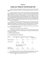 Chương 6 CHỌN LỌC TRONG DI TRUYỀN QUẦN THỂ potx