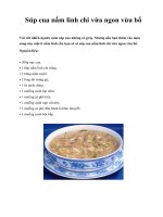 Súp cua nấm linh chi vừa ngon vừa bổ ppsx