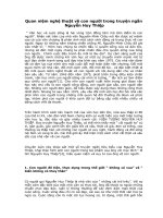 Quan niệm nghệ thuật về con người trong truyện ngắn  Nguyễn Huy Thiệp