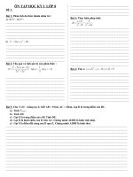 Đề cương HKI lớp 8 (tự soạn)