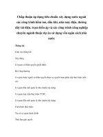 Chấp thuận áp dụng tiêu chuẩn xây dựng nước ngoài các công trình hầm mỏ, dầu khí, nhà máy điện, đường dây tải điện, trạm biến áp và các công trình công nghiệp chuyên ngành thuộc dự án sử dụng vốn ngân sách nhà nước pps