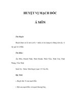 HUYỆT VỊ MẠCH ĐỐC - Á MÔN potx