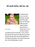 10 cách kiềm chế ăn vặt ppt