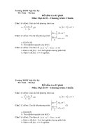Đề kiểm tra 45 phút - Đại số 10 (CB)