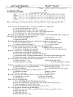 Đề kiểm tra 1 tiết lớp 11 năm học 2009 - 2010