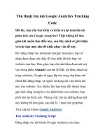 Thủ thuật tìm mã Google Analytics Tracking Code ppt