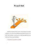 Ra quyết định pdf