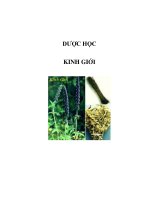 DƯỢC HỌC - KINH GIỚI ppt