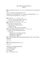 Đề cương Ôn tập HKII Toán 9