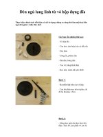 Đèn ngủ lung linh từ vỏ hộp đựng đĩa ppt