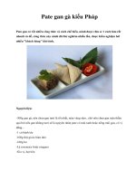 Pate gan gà kiểu Pháp ppt