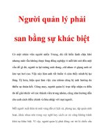 Người quản lý phải san bằng sự khác biệt ppsx