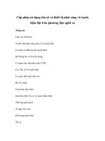 Cấp phép sử dụng tần số và thiết bị phát sóng vô tuyến điện đặt trên phương tiện nghề cá pptx