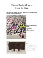 May vest lông thú bắt kịp xu hướng cho chị em pptx