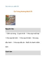 Các món cá –phần 30 pot