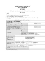 Mẫu bản khai đề nghị cấp giấy phép sử dụng tần số và thiết bị vô tuyến điện cho thiết bị vô tuyến điện(Đối với đài tầu) pdf