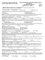 Trieu quang phuc thi thu DH va CD lân 2