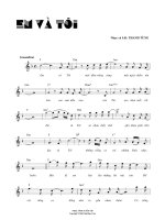 Bài hát em và tôi - Thanh Tùng (lời bài hát có nốt) docx
