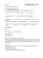 Đề thi HK 2 toan 8 2009-2010