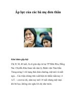 Áp lực của các bà mẹ đơn thân ppsx