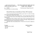 Công văn về nước sạch và vệ sinh môi trường ( gấp).