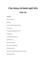 Cấp chứng chỉ hành nghề kiến trúc sư pdf