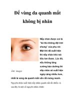 Để vùng da quanh mắt không bị nhăn pdf