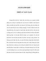 SÁCH LINH KHU - THIÊN 47: BẢN TẠNG potx